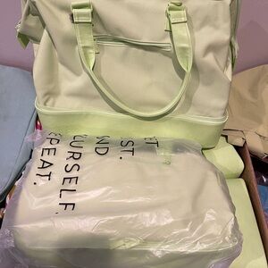 BEIS Citron Green Travel Bag
